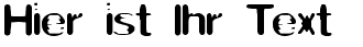 Ihre Vorschau von der Schriftart Thwart BRK