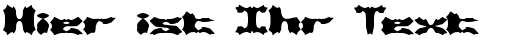 Ihre Vorschau von der Schriftart Vanished BRK