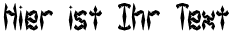 Ihre Vorschau von der Schriftart Zirconia BRK