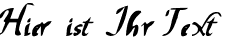 Ihre Vorschau von der Schriftart Chancelaresca PW