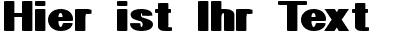 Ihre Vorschau von der Schriftart Geometric PW