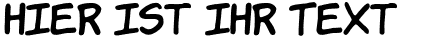 Ihre Vorschau von der Schriftart Komika Hands