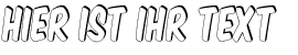 Ihre Vorschau von der Schriftart Komika Title - Shadow