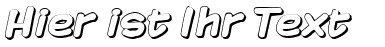 Ihre Vorschau von der Schriftart Komika Display Shadow