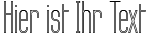 Ihre Vorschau von der Schriftart Labtop Outline