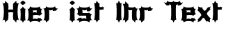 Ihre Vorschau von der Schriftart Luciferius