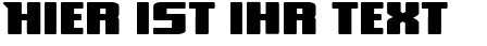 Ihre Vorschau von der Schriftart Broad
