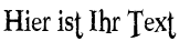 Ihre Vorschau von der Schriftart Booter