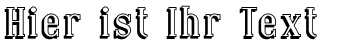 Ihre Vorschau von der Schriftart Covington Shadow