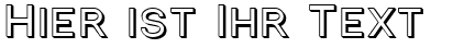 Ihre Vorschau von der Schriftart Florencesans SC Shaded