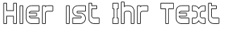 Ihre Vorschau von der Schriftart Plasmatica Outline
