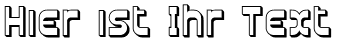 Ihre Vorschau von der Schriftart Plasmatica Shaded