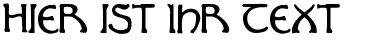 Ihre Vorschau von der Schriftart Hadley