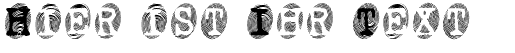Ihre Vorschau von der Schriftart Powderfinger
