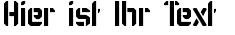 Ihre Vorschau von der Schriftart Karisma Stencil