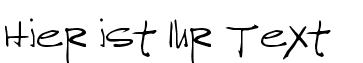Ihre Vorschau von der Schriftart Reprobate