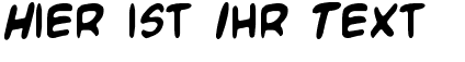 Ihre Vorschau von der Schriftart Blambot Custom