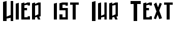 Ihre Vorschau von der Schriftart Winter in Gotham