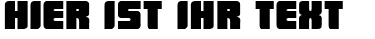 Ihre Vorschau von der Schriftart Low Rider BB