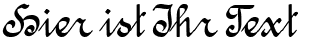 Ihre Vorschau von der Schriftart Amptmann Script