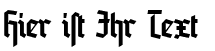 Ihre Vorschau von der Schriftart Blankenburg