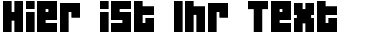 Ihre Vorschau von der Schriftart 04b_19