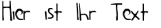 Ihre Vorschau von der Schriftart Printly