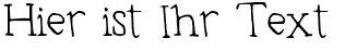 Ihre Vorschau von der Schriftart Typeset