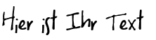 Ihre Vorschau von der Schriftart Uneven