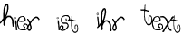 Ihre Vorschau von der Schriftart Sloppy