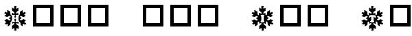 Ihre Vorschau von der Schriftart Snowy Caps