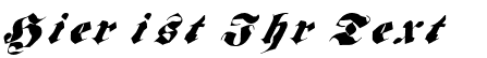 Ihre Vorschau von der Schriftart Frakt