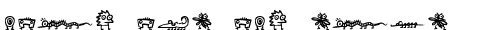 Ihre Vorschau von der Schriftart Creatures