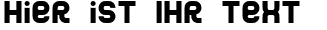 Ihre Vorschau von der Schriftart Jumbo