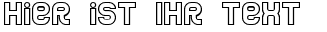 Ihre Vorschau von der Schriftart Jumbo Outline