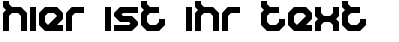 Ihre Vorschau von der Schriftart Humanoid