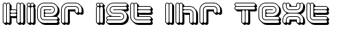 Ihre Vorschau von der Schriftart Vectroid Cosmo