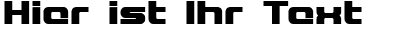 Ihre Vorschau von der Schriftart Blaster