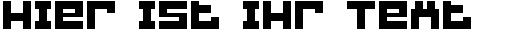 Ihre Vorschau von der Schriftart BlockBit