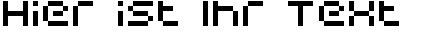 Ihre Vorschau von der Schriftart Sci Fied Bitmap