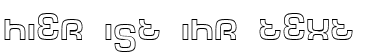 Ihre Vorschau von der Schriftart Tech Font Outline