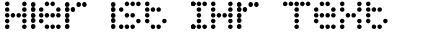 Ihre Vorschau von der Schriftart Display Dots