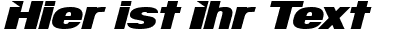 Ihre Vorschau von der Schriftart Infinite Justice
