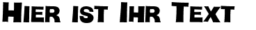 Ihre Vorschau von der Schriftart HMan