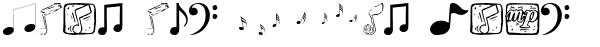Ihre Vorschau von der Schriftart Music Elements