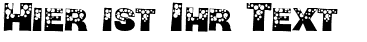 Ihre Vorschau von der Schriftart Bubble Man