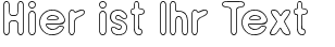 Ihre Vorschau von der Schriftart ReSiple Bold Outline