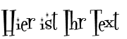 Ihre Vorschau von der Schriftart Fontdinerdotcom Sparkly