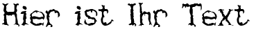 Ihre Vorschau von der Schriftart Haunted