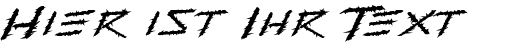 Ihre Vorschau von der Schriftart Barbed Type